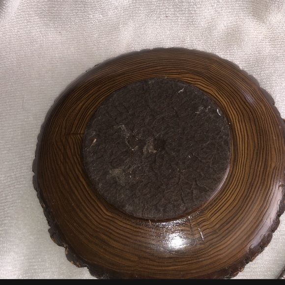 Vintage Live Edge Wood Nut Bowl - Picture 3 of 5